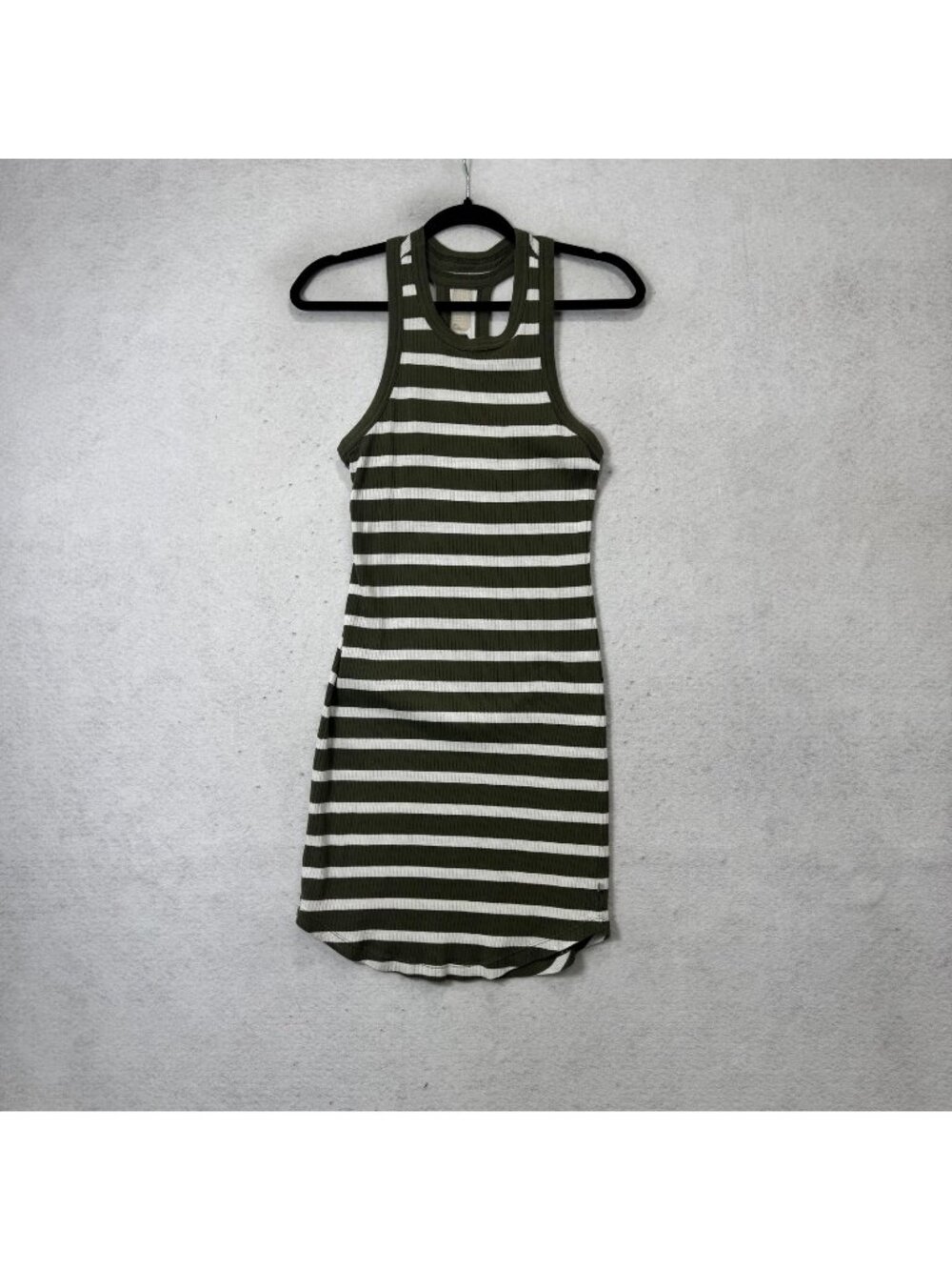 Mountain Hardwear Dress Womens XS Green Striped Knit Racerback Tank Mini
